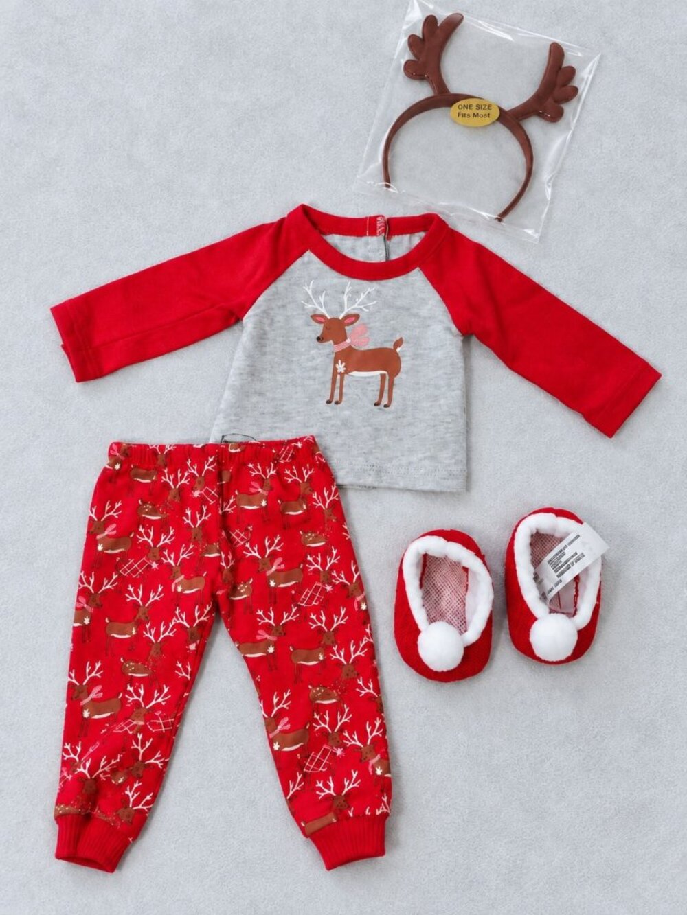 American Girl Truly Me Festive Reindeer PJs Outfit for 18" Doll Christmas NEW